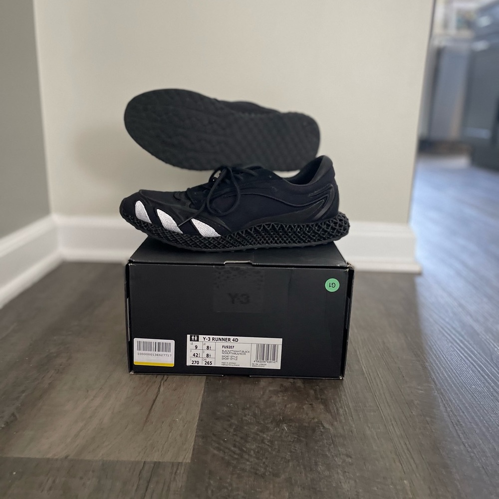 Unisex Y-3 Runner 4D Black